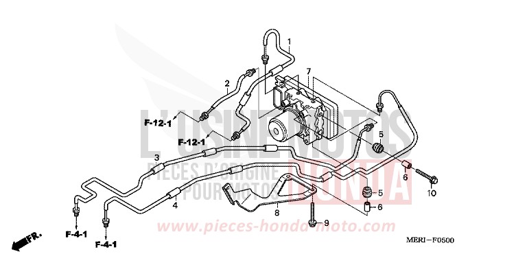 ABS MODULATOR for CBF600N ABS FORCE SILVER METALLIC (NH411) from 2004